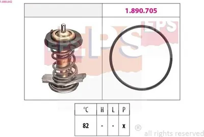 Produktbild von EPS Thermostat Kühlmittel 82°C für FIAT Ducato Kastenwagen (250, 290) Ducato Pritsche / Fahrgestell (250, 290) Ducato Bus (250, 290) DUCATO Kasten