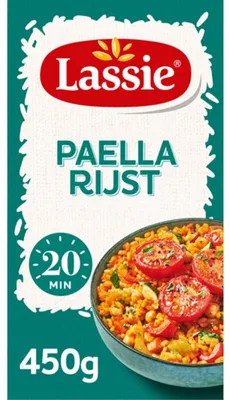 Image de Lassie Paella Rice 450 g - Riz de haute qualité pour une authentique paella espagnole