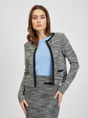Produktbild von Orsay Weiß-Schwarze Damen Karojacke DP-3537124__M
