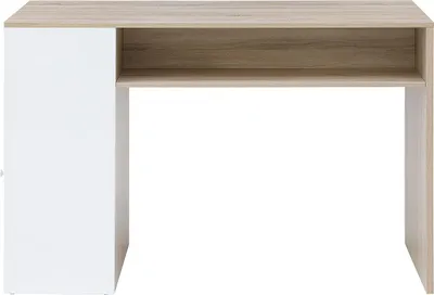 Produktbild von Bartisch mit Stauraum - Weiß & Holzfarben - NIRAYA