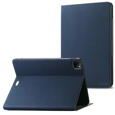 Productafbeelding van Accezz Classic Tablet Case voor de Apple iPad Pro 12.9 (2020/2021/2022) - Donkerblauw