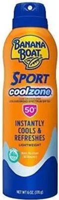 Produktbild von Banana Boat | Sprej na opalování SPF 50 Cool Zone - 170 ml - Účinná UVA/UVB ochrana - Snáší vodu