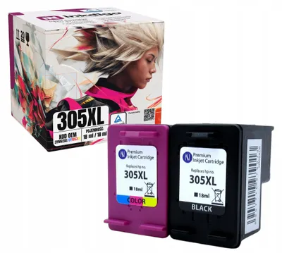 Produktbild von Inkdigo Tintenset 305XL für HP DeskJet 2320, 2700, 2710, 2720 – Schwarz/Color, 36 ml,