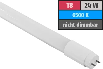 Produktbild von Spectrum LED T8 Glas Röhre 150cm 24W/860 G13 3500lm HO High Output Tageslicht 6000K kaltweiß mit Starter