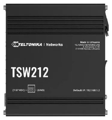 Zdjęcie produktu dla Teltonika TSW212, Zarządzany, L2, Gigabit Ethernet (10/100/1000)