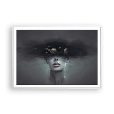 Produktbild von Gerahmtes Poster - Weißer Rahmen - Quinoa Frau Gesicht - 100x70 cm - Wand Bild - Wanddeko - Wandbilder - Kunstposter - Wandposter - Bilderrahmen - Bilder - Kunstdruck - P2WAA100x70-4796