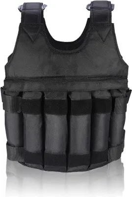 Imagen del producto de Chaleco de pesas ajustable para entrenamiento de fuerza, con diseño deportivo y correas ajustables
