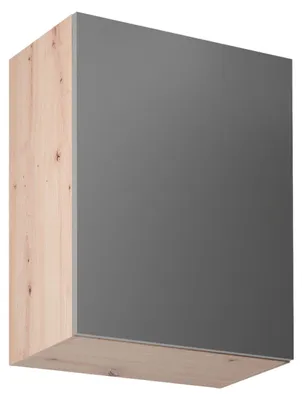Obrázek produktu pro Horní kuchyňská skříňka VALEN - šířka 60 cm, dub artisan / šedá