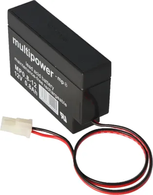 Produktbild von Fiamm FG20086 Blei Akku mit Kabel und AMP Stecker 800mAh, nicht mehr lieferbar, geliefert wird der MP0,8-12AMP
