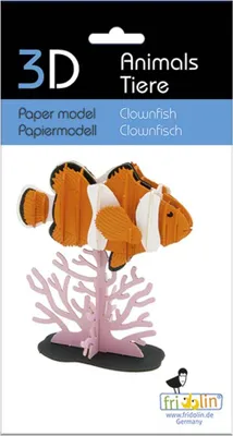 Productafbeelding van 3D dieren papieren model - Koraalduifvis