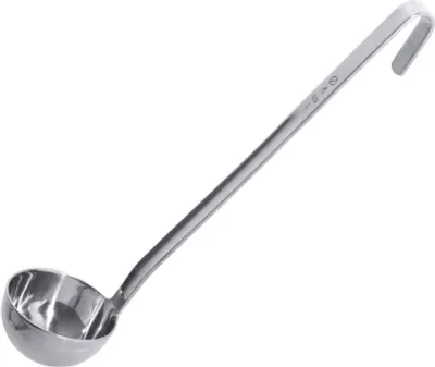 Produktbild von 1x Schöpfkelle, fugenlos aus Edelstahl Schaumkelle, Suppenkelle