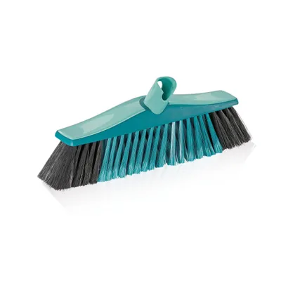 Produktbild von Leifheit Allroundbesen Xtra Clean Plus 30 cm, X-Borsten für gründlicheres Fegen, Kehrbesen mit Borsten aus Kunststofffaser, Feger, Straßenbesen ohne Stiel, Laminatbesen mit Click-System