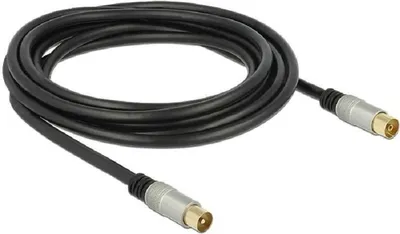 Obrázok produktu pre DeLOCK 88947, 3 m, RG-6/U, IEC, IEC, Čierna