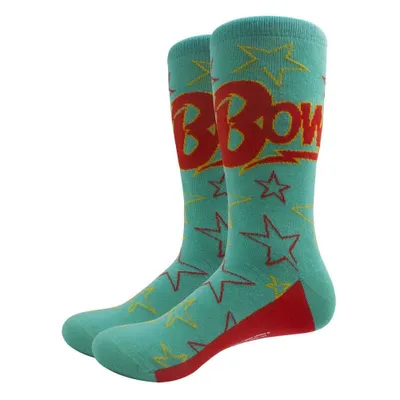 Image de David Bowie - Chaussettes courtes pour homme/femme, unies RO4103 (40,5 EU - 45,5 EU) (vert/rouge)