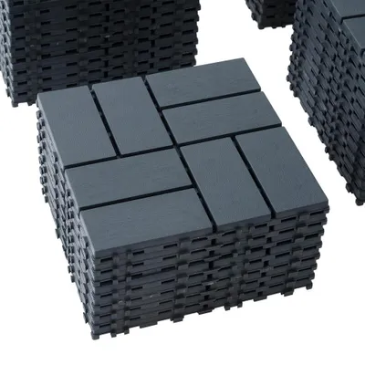 Produktbild von 44x Klickfliesen 30x30 cm für ca. 4 m² – Terrassenfliesen Balkonfliesen Bodenbelag für Garten, Terrasse, Balkon & Pool