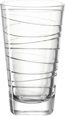 Produktbild von Leonardo 019450 Longdrinkbecher 'Vario Struttura', Glas, H 12,5cm, 280 ml, transparent (1 Stück)