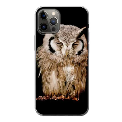 Produktbild von MuchoWow® Handyhülle Schutzhülle Hülle für iPhone 13 Pro Eule - Vogel - Schwarz Silikon Softcase Handy Hülle - Handy-Tasche