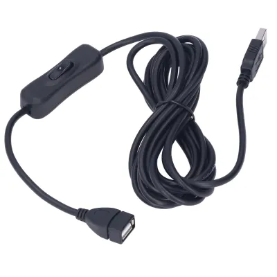 Zdjęcie produktu dla Przedłużacz przełącznika USB, przedłużacz lampy biurkowej USB, przedłużacz USB, przedłużacz LED, przewód zasilający wentylatora USB, przedłużacz