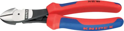 Obrázok produktu pre Knipex 74 02 200, Diagonálne kliešte, 4,2 mm, Chrómovo-vanádová oceľ, Plast, Modrá, Červená, 200 mm