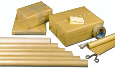 Produktbild von Werola 4310 Packpapierrolle 1 m x 10 m, braun