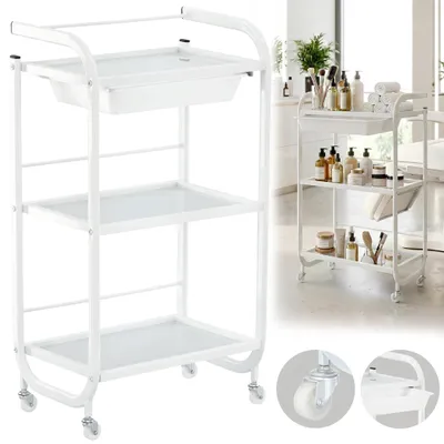 Immagine prodotto di Carrello porta apparecchio per estetista parrucchiere per il centro/salone 1027W carrello tavolino universale su rotelle