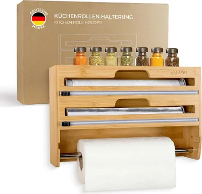 Produktbild von EXITOSO 3 in 1 Küchen Halter-Schneider-Spender