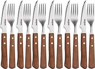 Produktbild von MICHELINO 12-tlg. Steakbesteck Steak Messer Gabel Steakmesser