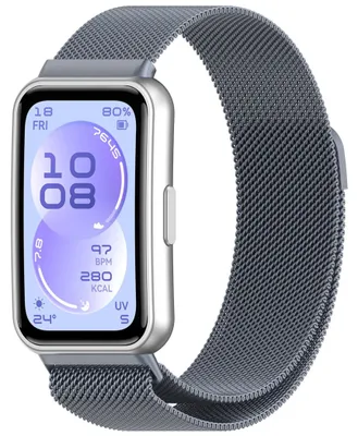 Produktbild von Smartwatch Armband Metall für Huawei Band 11 / 11 Pro Magnetverschluss Grau