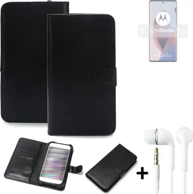 Produktbild von K-S-Trade Wallet Case Handyhülle kompatibel mit Motorola Edge 30 Ultra Schutzhülle Flip cover Flipstyle Tasche Hülle Flipcover Slim Bumper schwarz