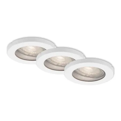 Produktbild von Einbauleuchten Briloner 3 x GU10 5 Watt LED Weiß Cool & Cosy Einbauspots IP44