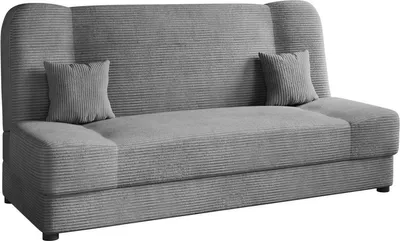 Produktbild von MIRJAN24 Schlafsofa Jonas Cord, Schlaffunktion und Bettkasten, Stilvoll Polstersofa (Farbe: Poso 110)