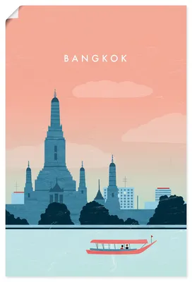 Produktbild von ARTland Poster Bangkok Größe: 20x30 cm