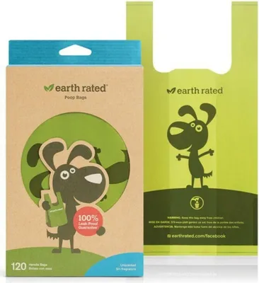 Produktbild von Earth Rated Kotbeutel Griff 120 St