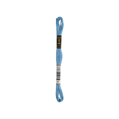 Image de Anchor Sticktwist 4635000-00161 bleu été Fil à broder, 100 % coton