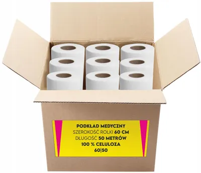 Produktbild von Medizinische Zellulose Unterlage 2-lagig 60 cm x 50 m VELLA