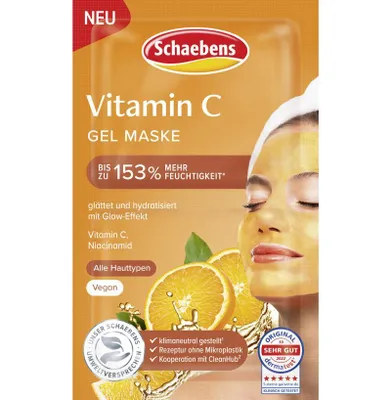 Produktbild von Schaebens Vitamin C Gel Maske Inhalt 2 x 5 ml