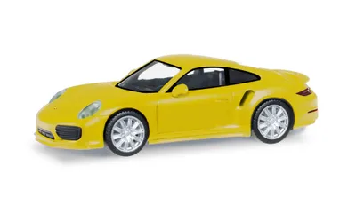 Produktbild von PORSCHE 911 Turbo Gelb, HER028615-003, Maßstab1/87, HERPA