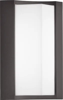 Produktbild von LED Wandleuchte, Alu, anthrazit, IP54, H 22 cm