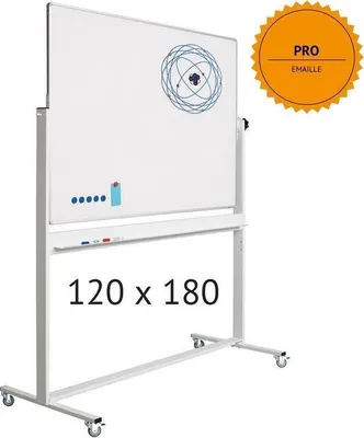 Produktbild von Kantelbares Whiteboard 120x180cm Schreibtafel
