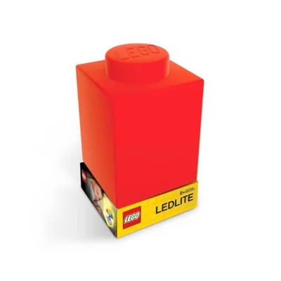 Image de LEGO Ledlicht Lampe de chevet bloc silicone rouge