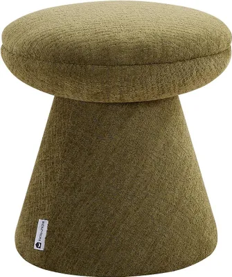 Produktbild von Pouf aus Chenillestoff grün – ADEYOMA