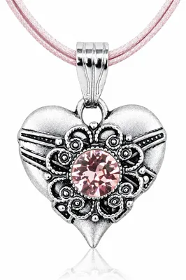 Produktbild von LUISIA® Halskette "Paula" mit Kristallen von Swarovski® | Rosa