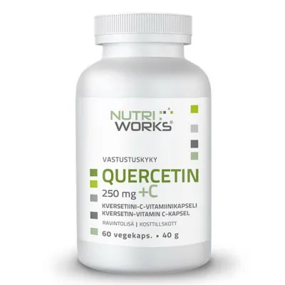Obrázek produktu pro NutriWorks Quercetin + Vitamin C 250mg 60 kapslí