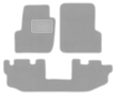 Obrázek produktu pro Velurové autokoberce šedé pro: Jeep Wrangler TJ 1996-2006 SUV 3 ks