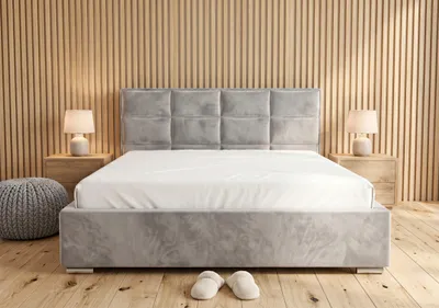 Produktbild von Polsterbett Keja 140x200 cm mit Bettkasten und Lattenrost | Magic Velvet 2218 Grau | LAGERANGEBOT