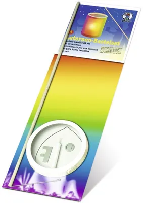Produktbild von Laternen-Bastelset 4 Regenbogentransparentpapier 20x15,3cm