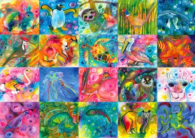 Produktbild von Enjoy Puzzle Tiermagie Puzzle - 1000 Teile buntes Spielzeug