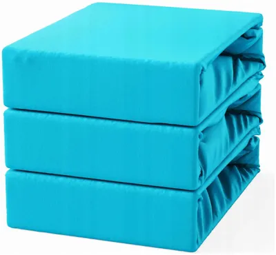 Produktbild von MAKAR Jersey Spannbettlaken Türkis 180x200 cm