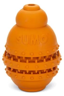 Image de Beeztees Sumo Play Dental - jouet pour chien - orange - L - 10x10x15 cm