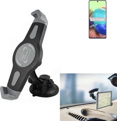 Produktbild von K-S-Trade Scheiben-Halterung für Tablets kompatibel mit Samsung Galaxy Tab S7 5G KFZ Tablet Saugnapf Auto Halterung Windschutzscheibe Holder Halter